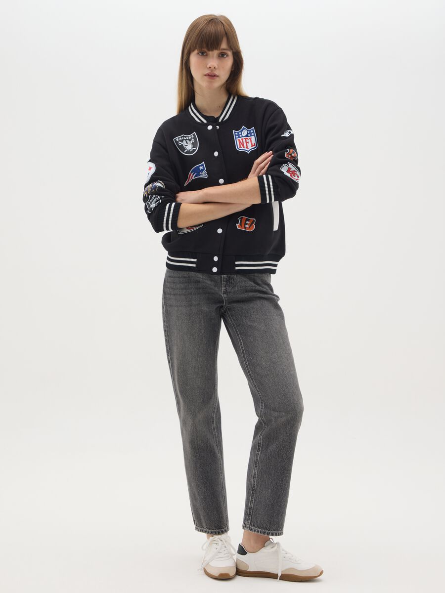 NFL Black Bomber Jacket_1