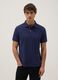 Blue pure cotton polo shirt regular fit_0