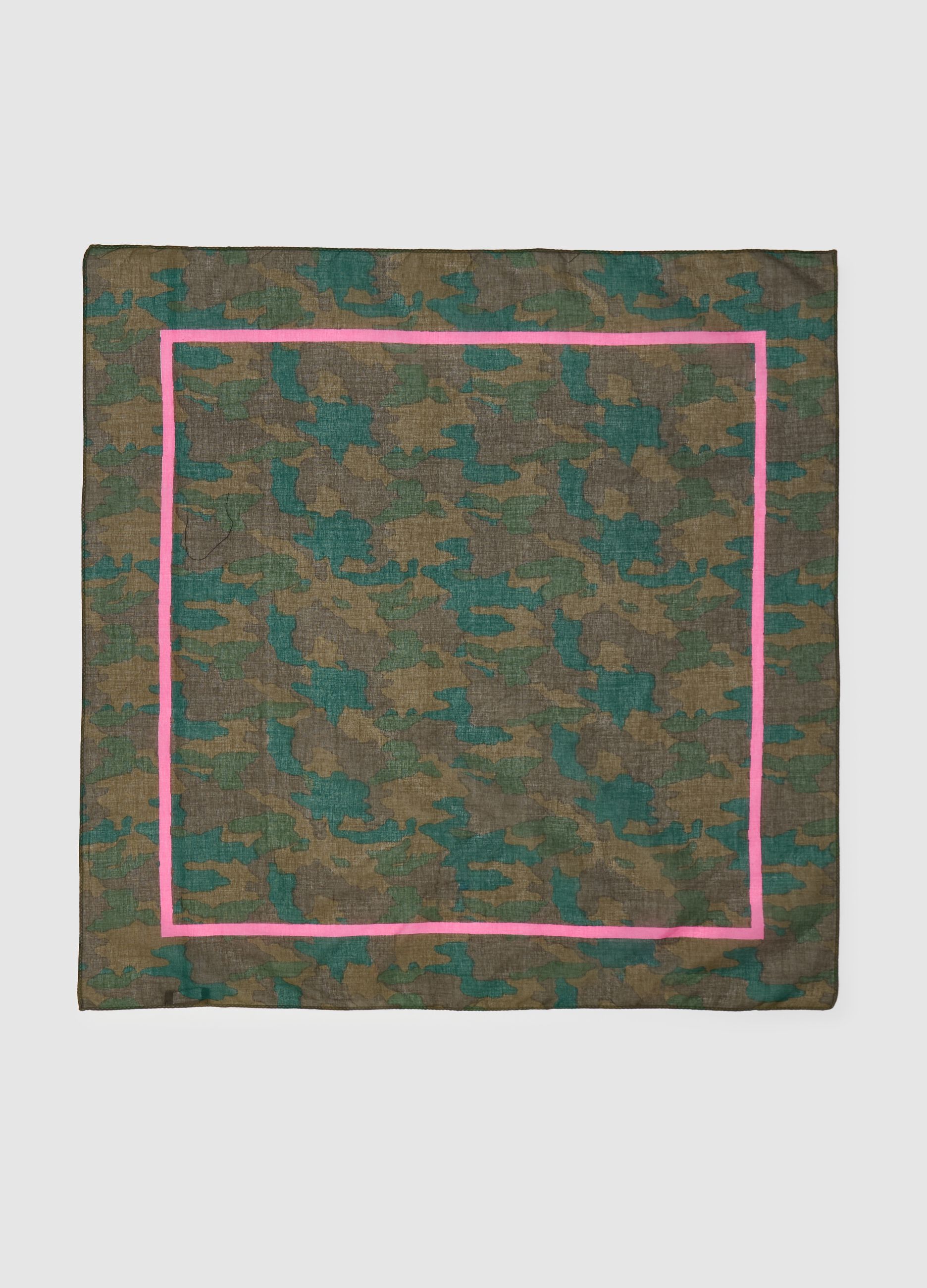 Ovs Green Camouflage Cotton Scarf