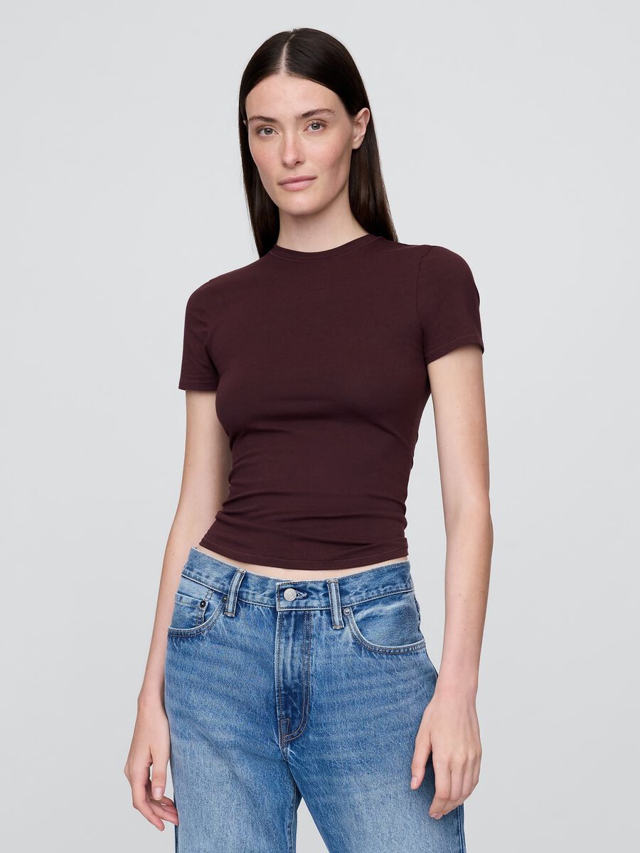 Purple Stretch Short Sleeve T-shirt_0