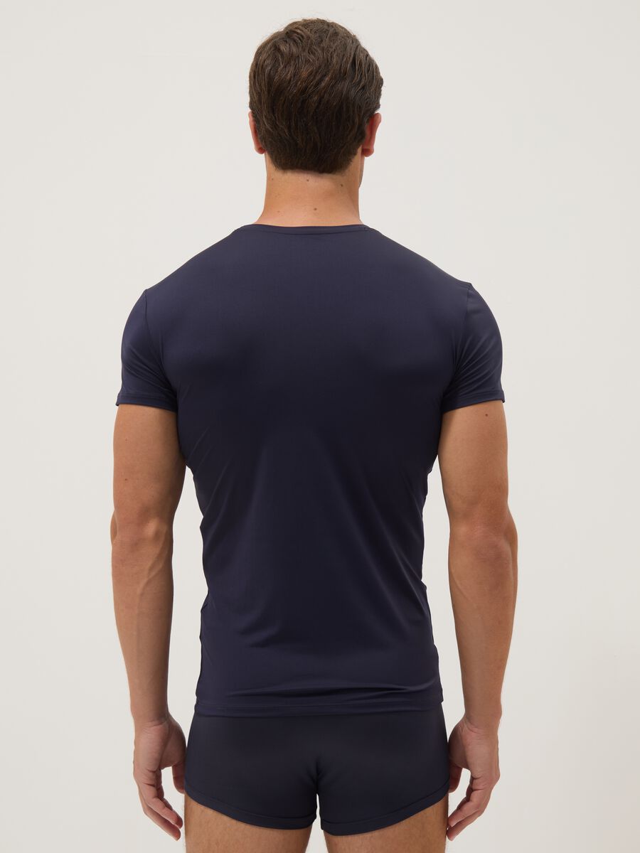 Two-pack of blue stretch T-shirts_2