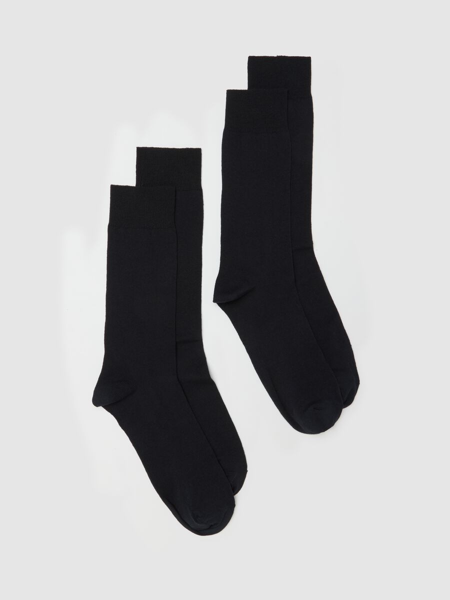 Bipack calzini in misto cotone blu elasticizzati_0