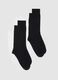 Two-pack socks in blue stretch cotton blend_0