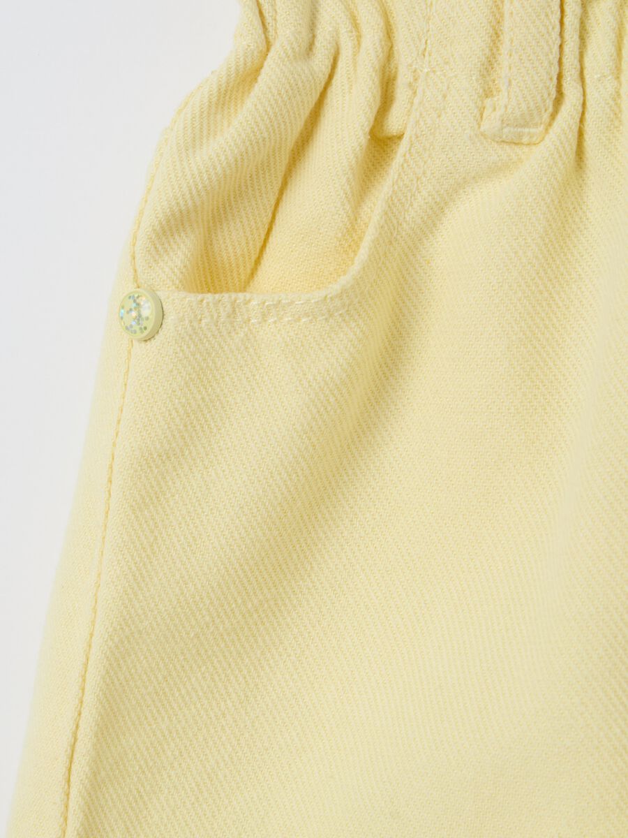 Paper bag shorts in cotton and Lyocell_2