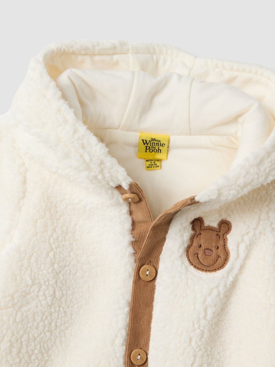 Tutina bianca con cappuccio in puro cotone organico_2