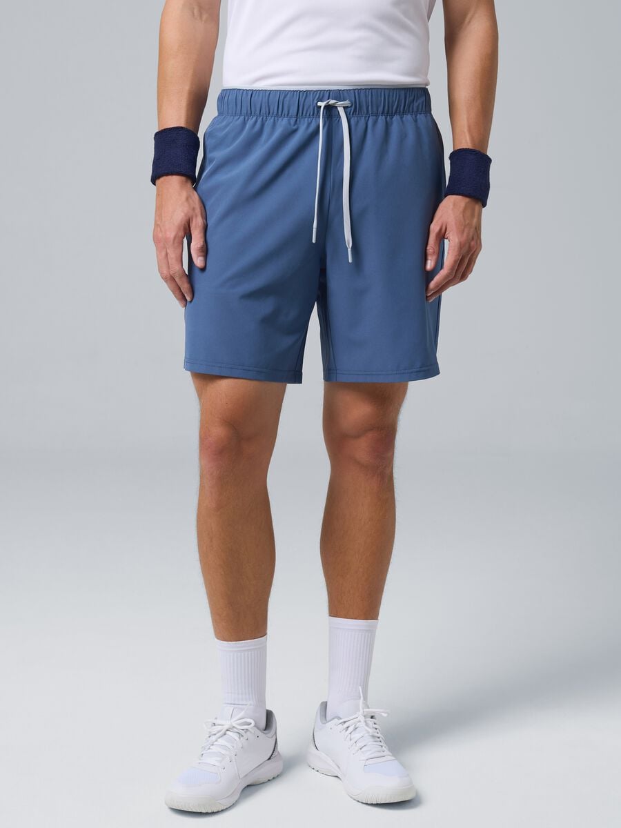 Blue ALTAVIA COURT stretch sports shorts_1