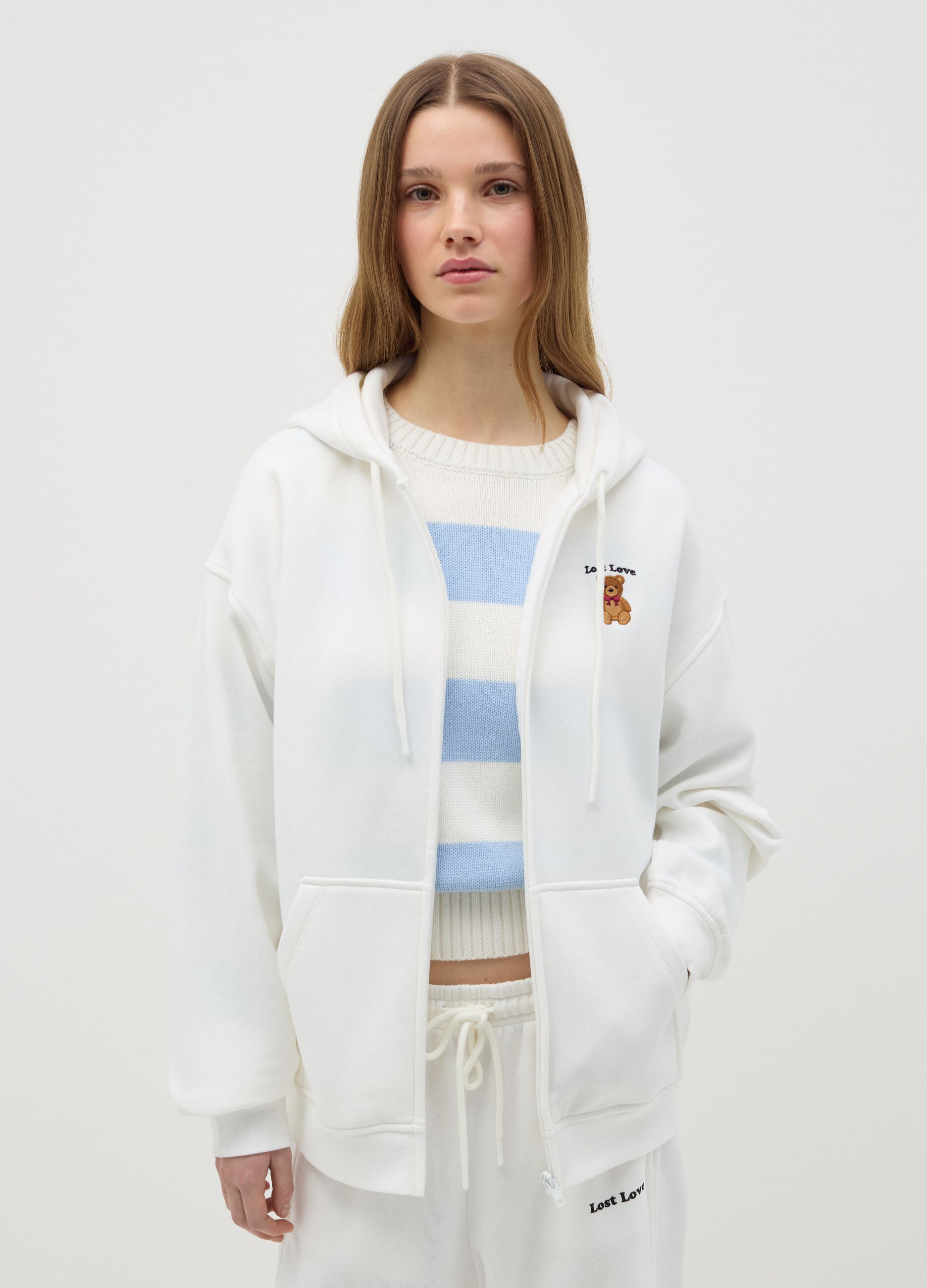 Oversize full-zip hoodie