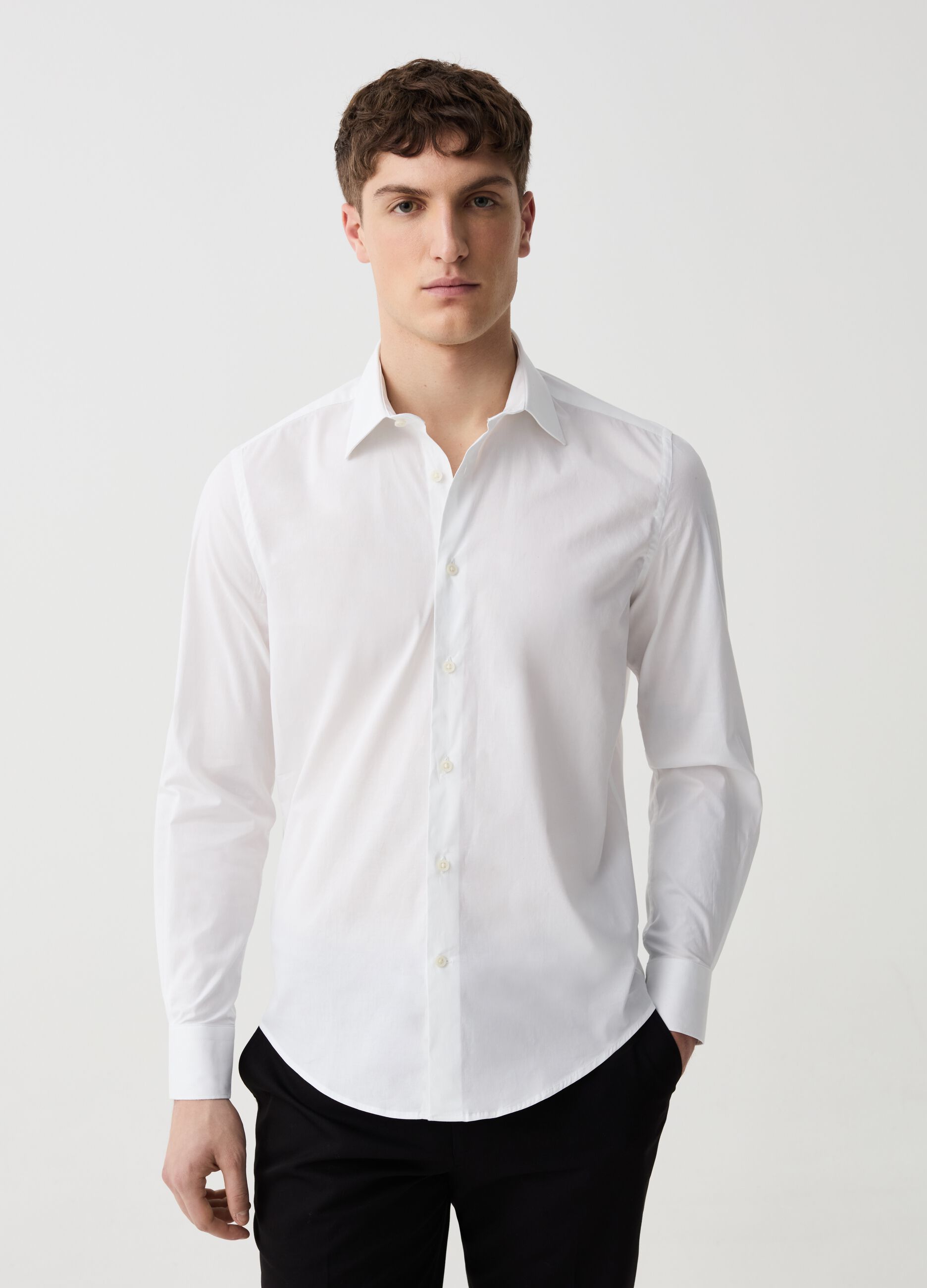 Camicia slim fit stretch