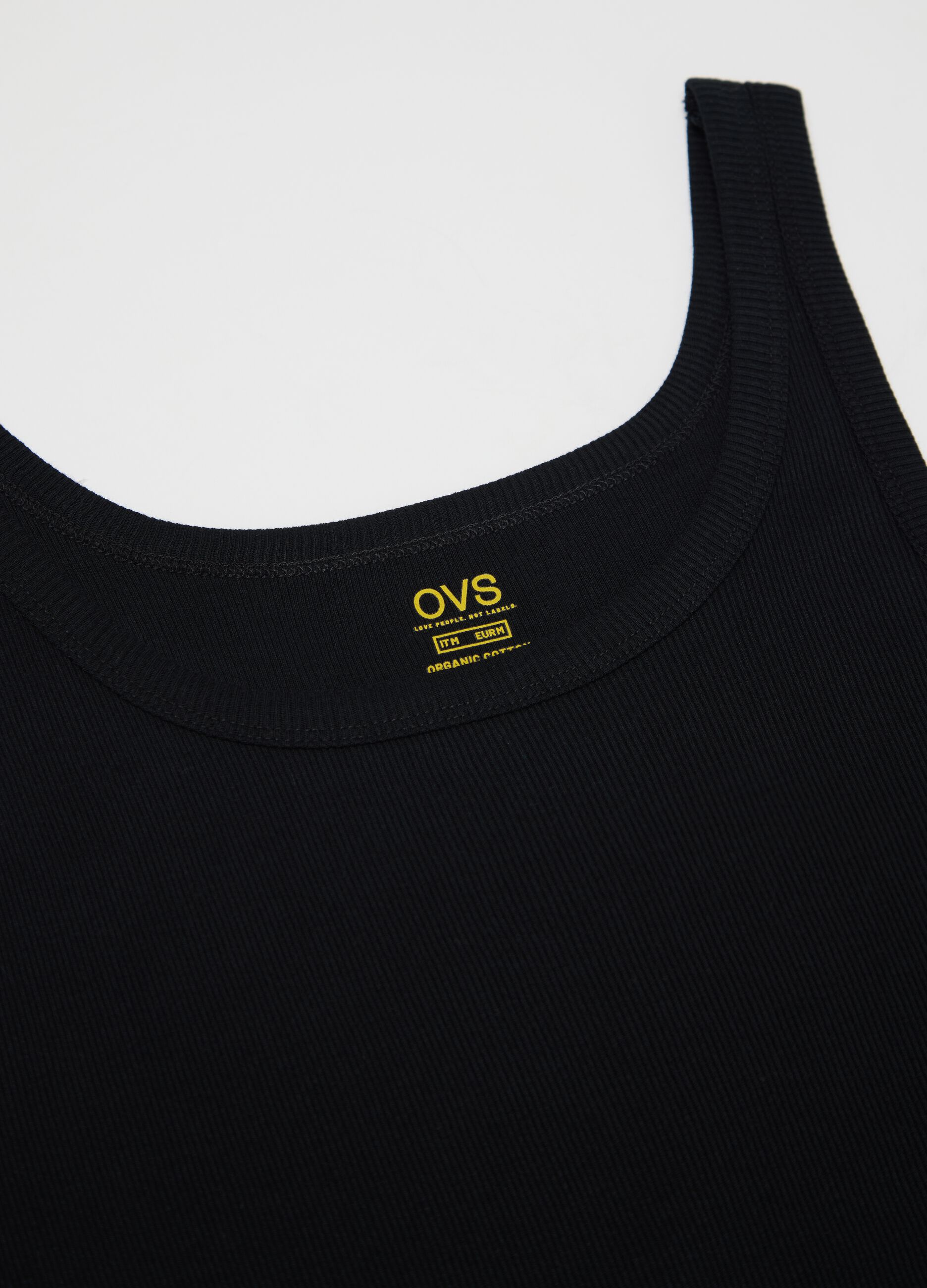 Black pure cotton OVS vest