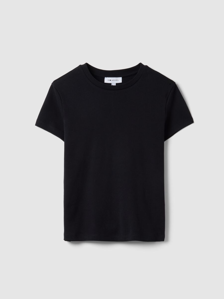 T-shirt in puro cotone nero regular fit_4