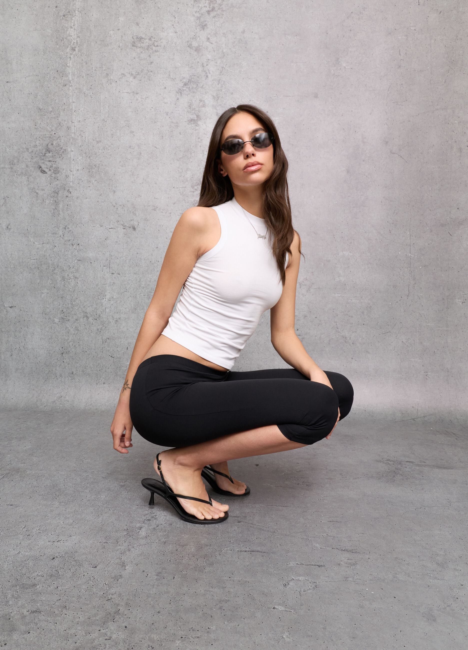 Capri Biker Shorts Black