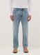 Jeans in puro cotone denim blu carrot fit_1