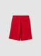 Regular-fit red cotton-blend shorts_1