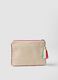 Pochette in puro cotone beige con nappina e zip_1