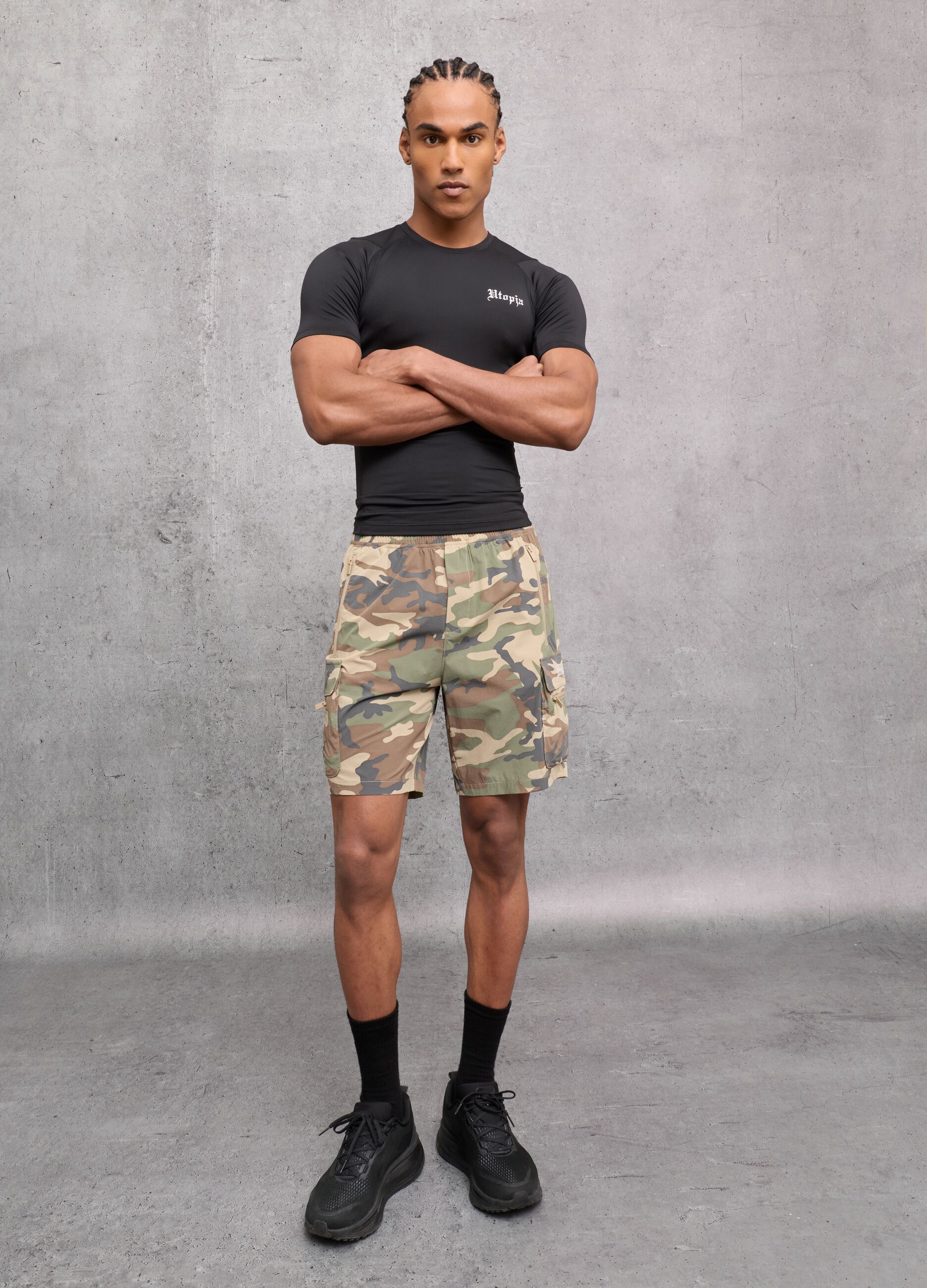 Kombat Active Camo Cargo Shorts
