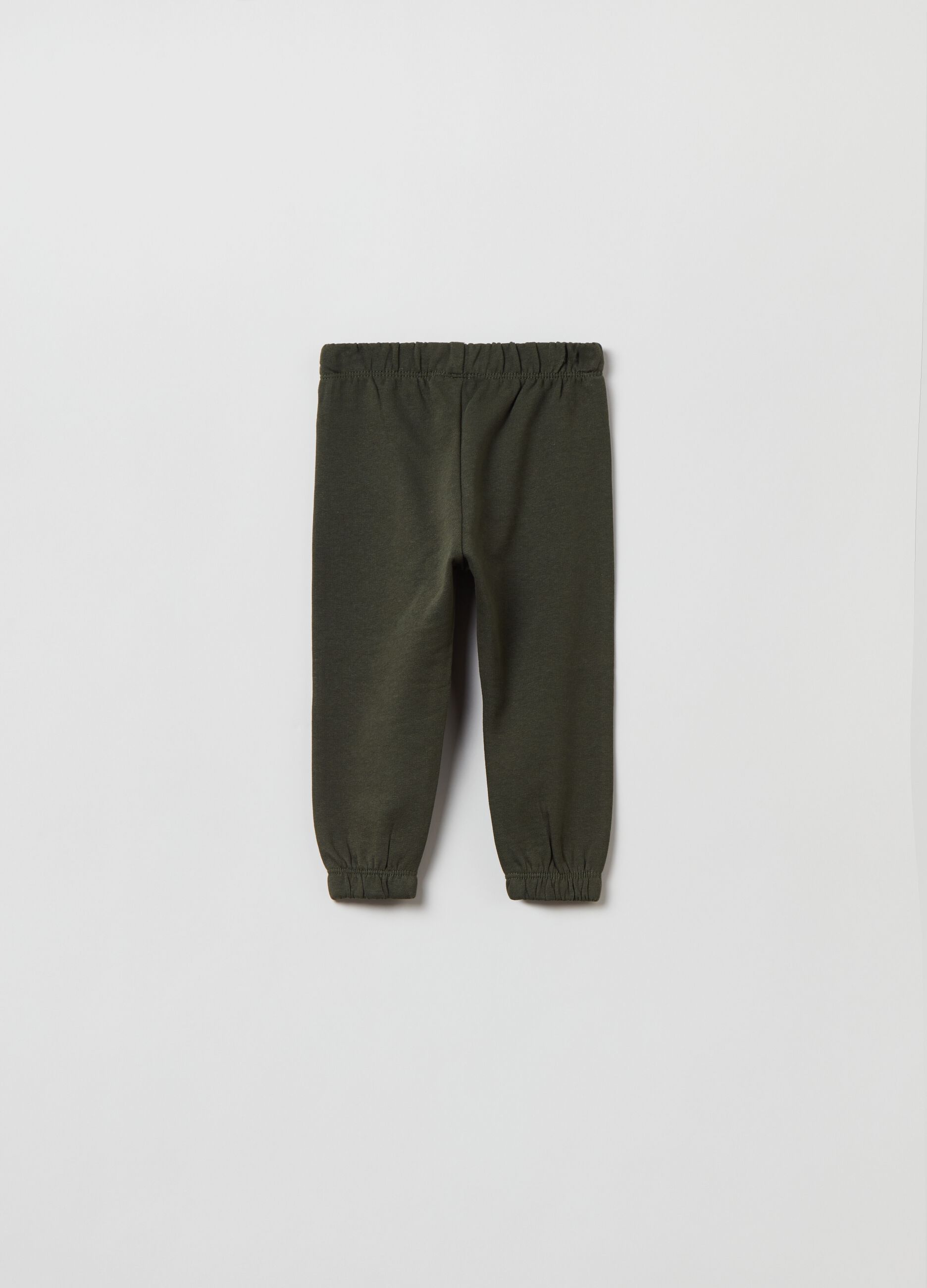 Joggers in felpa con profili elasticati_1
