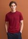 Red Supima cotton crew-neck T-shirt, regular fit_0