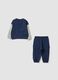 Blue pure cotton jogging set for baby boy with skate print_1