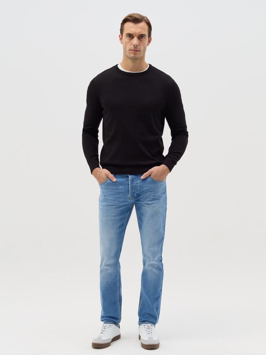 Skinny-fit jeans with five pockets_0