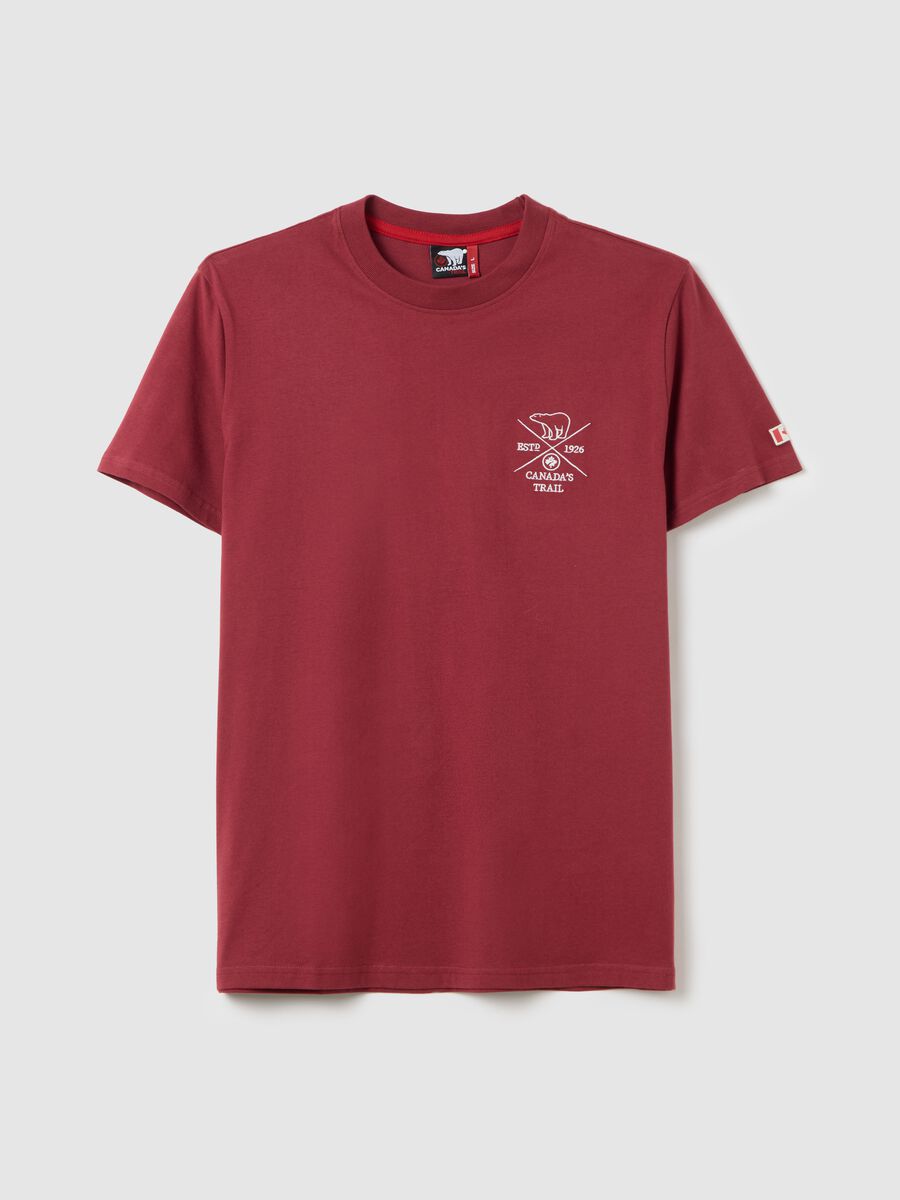 Canada's Trail red short-sleeved T-shirt_4