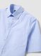 Light blue short-sleeve shirt with button-down collar_5