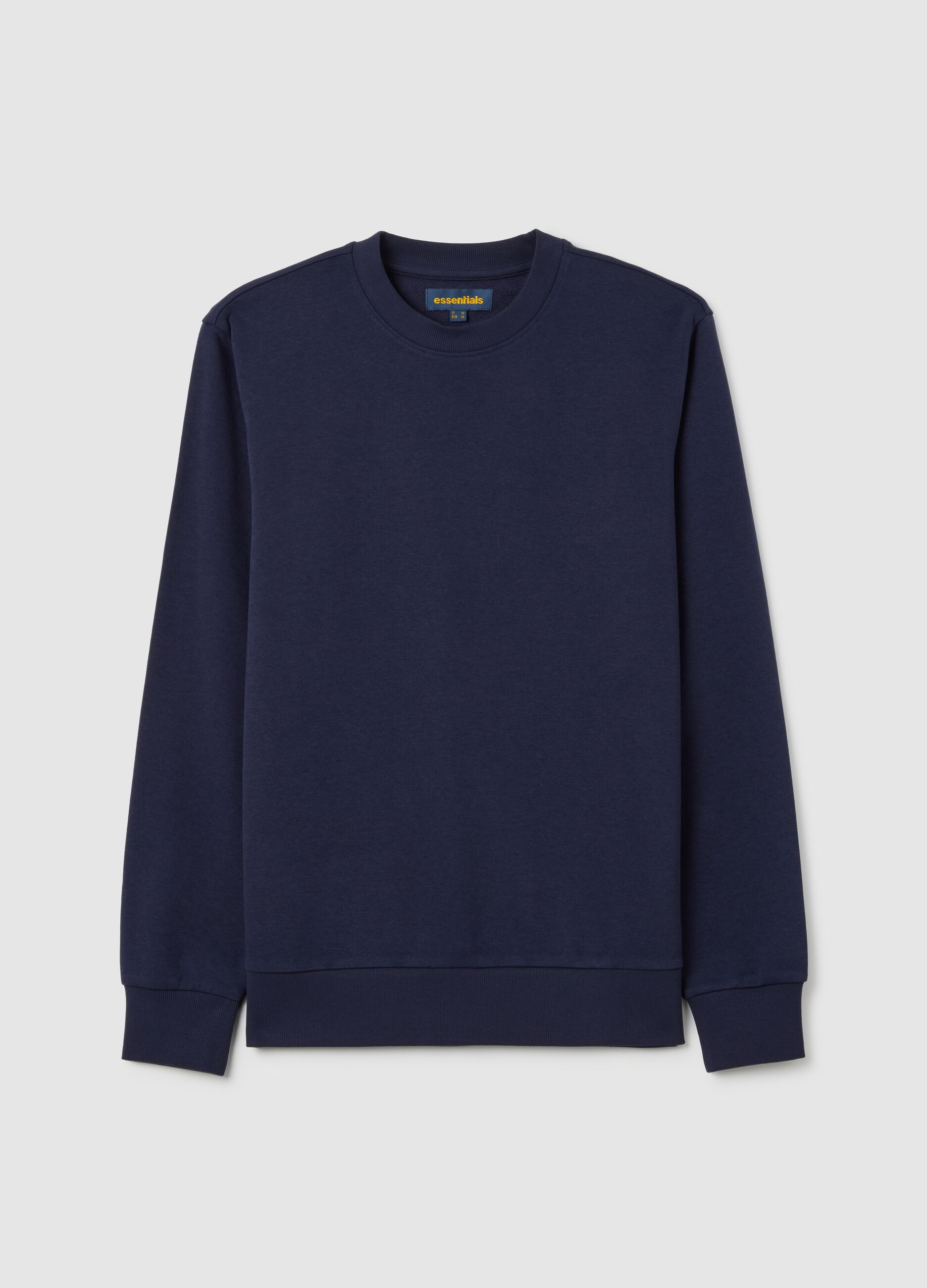 Felpa girocollo blu