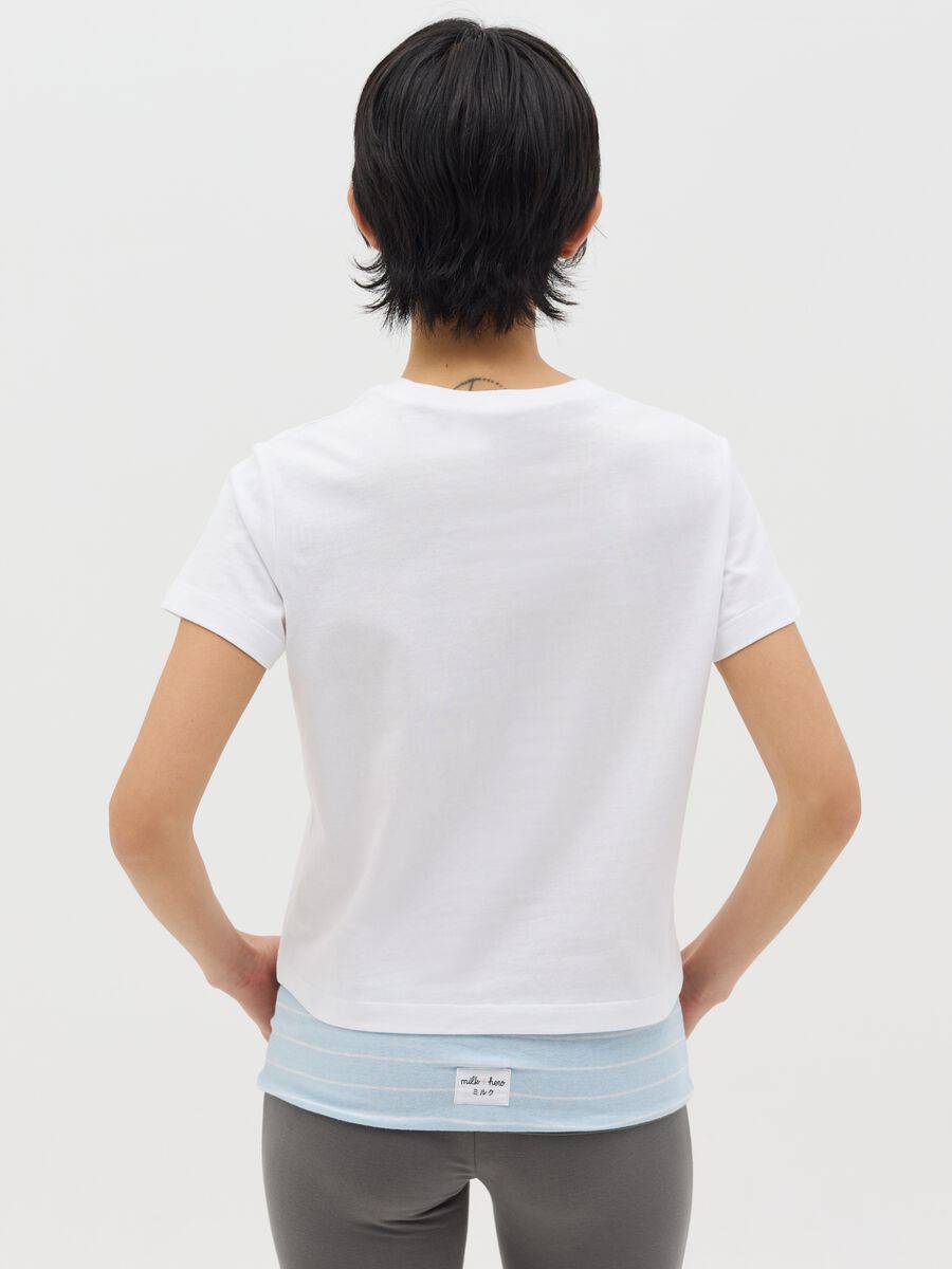 White boxy-fit T-shirt in cotton_2