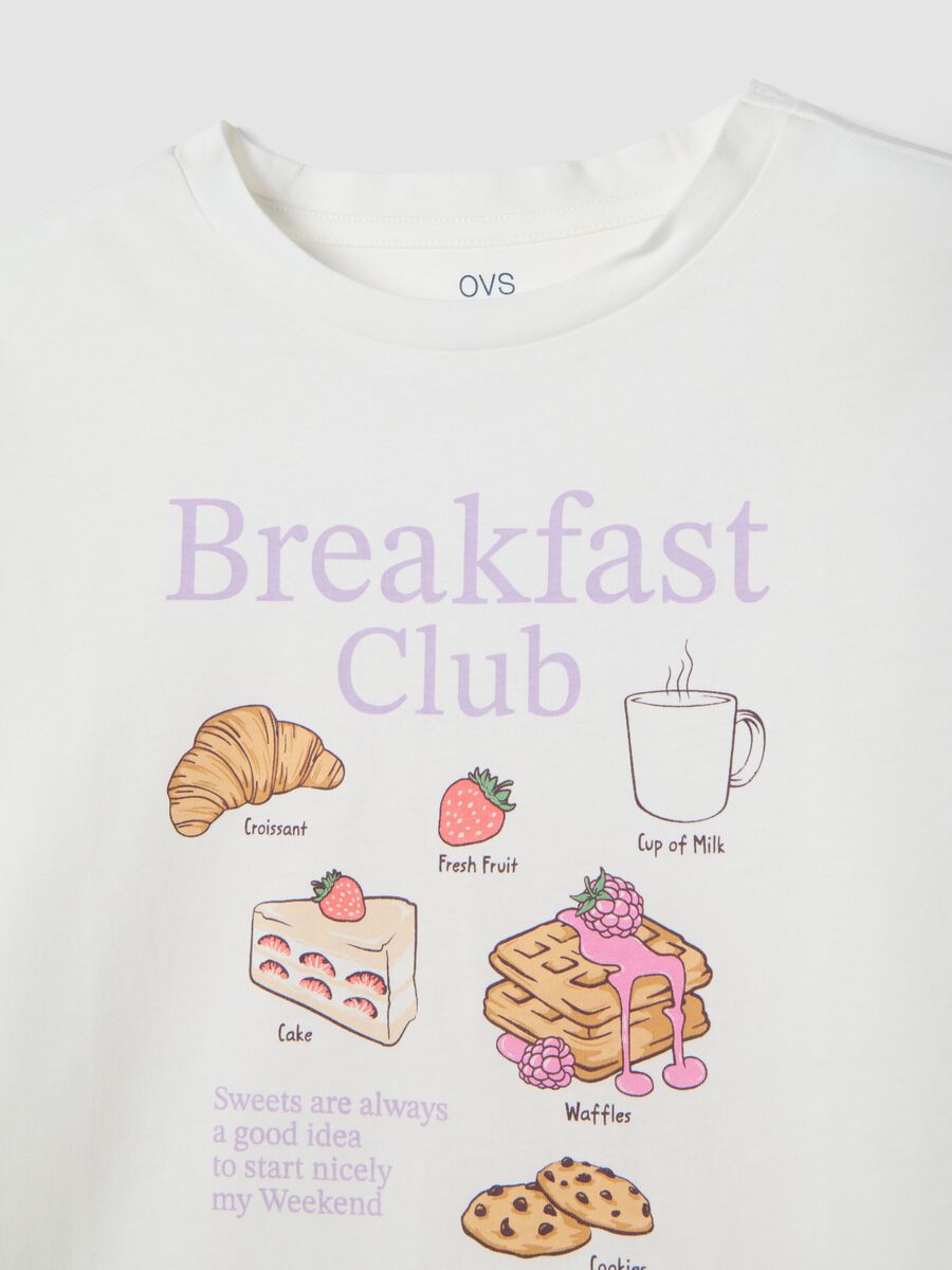 Pigiama in puro cotone multicolor da ragazza regular fit con stampe_2