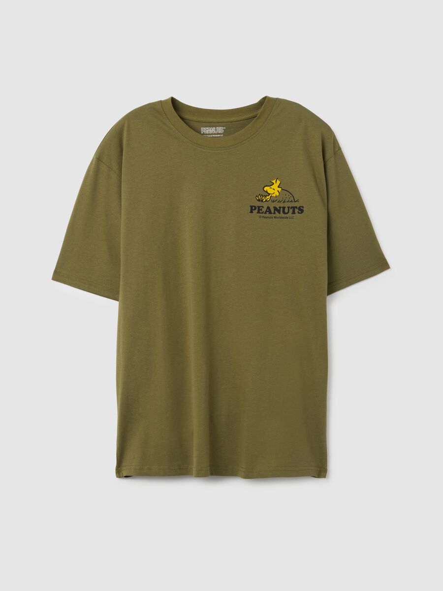Regular fit green pure cotton t-shirt_4