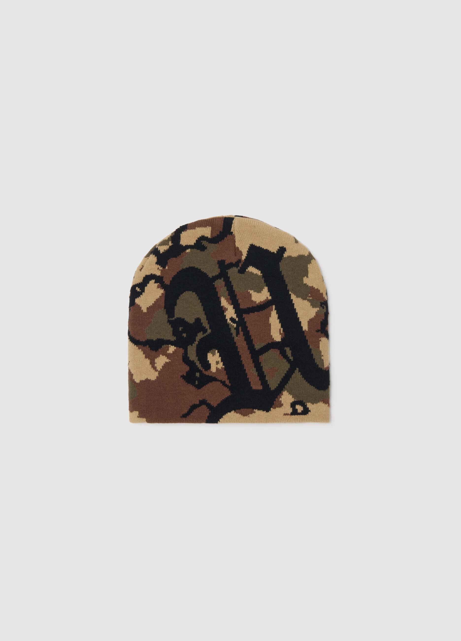 Graphic Camouflage Beanie