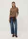 T-shirt multicolor in puro cotone a righe con girocollo regular fit_1