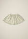 Light Green Cotton Skirt with Tulle_0