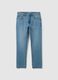 Men's pure cotton blue regular fit jeans_4