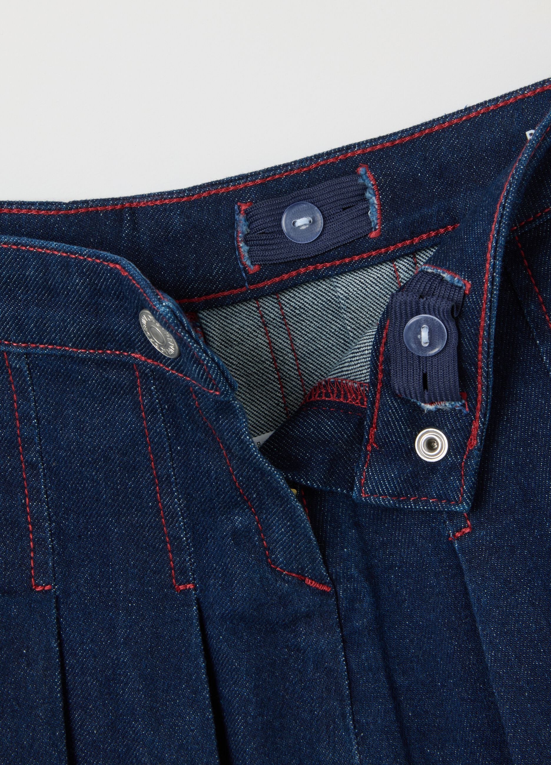 Girls' Blue Denim Skirt Regular Fit