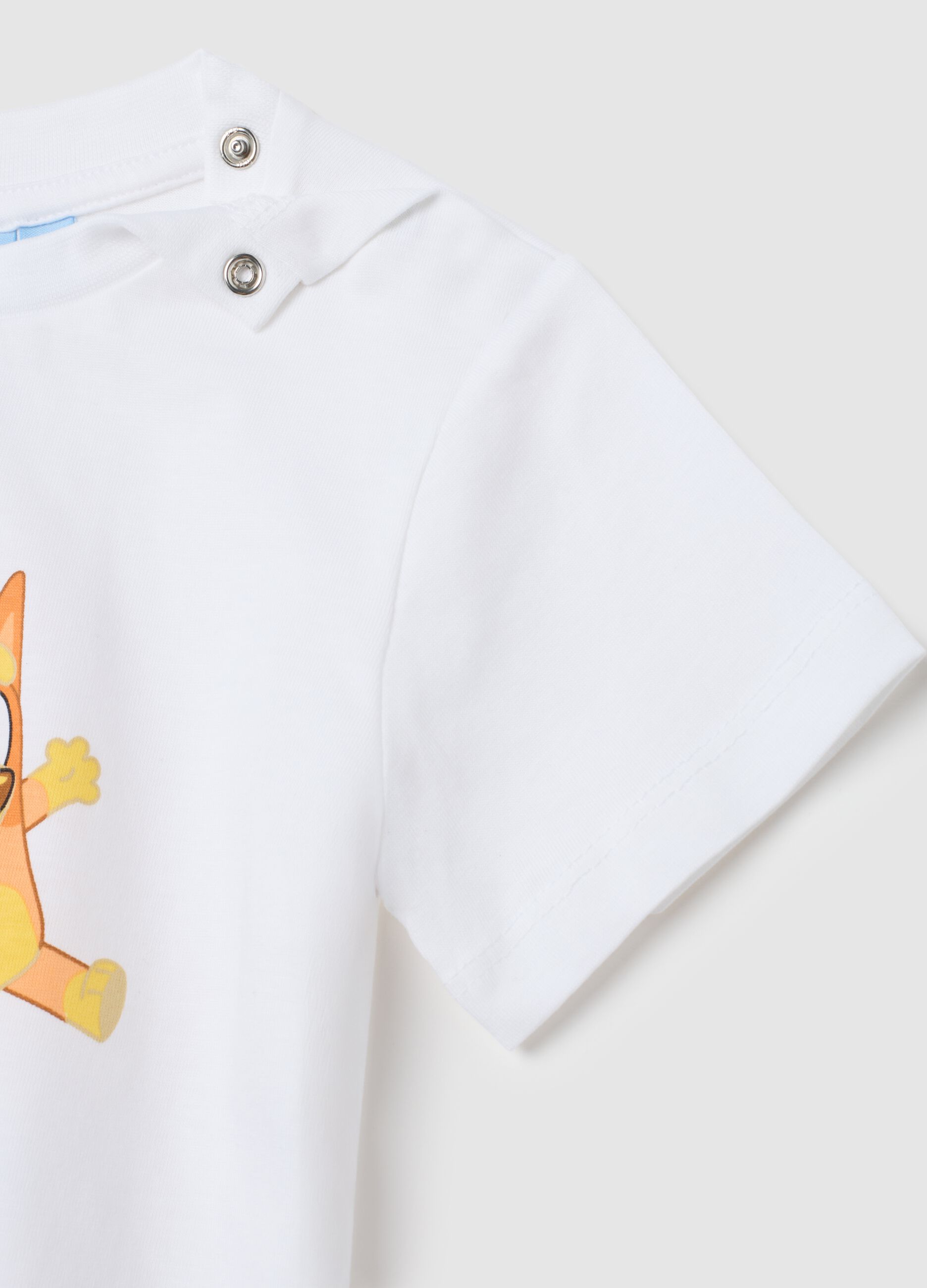 Children's summer pyjamas in pure white cotton regular fit