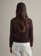 Brown regular fit cotton-blend jumper with a knitted pattern_3