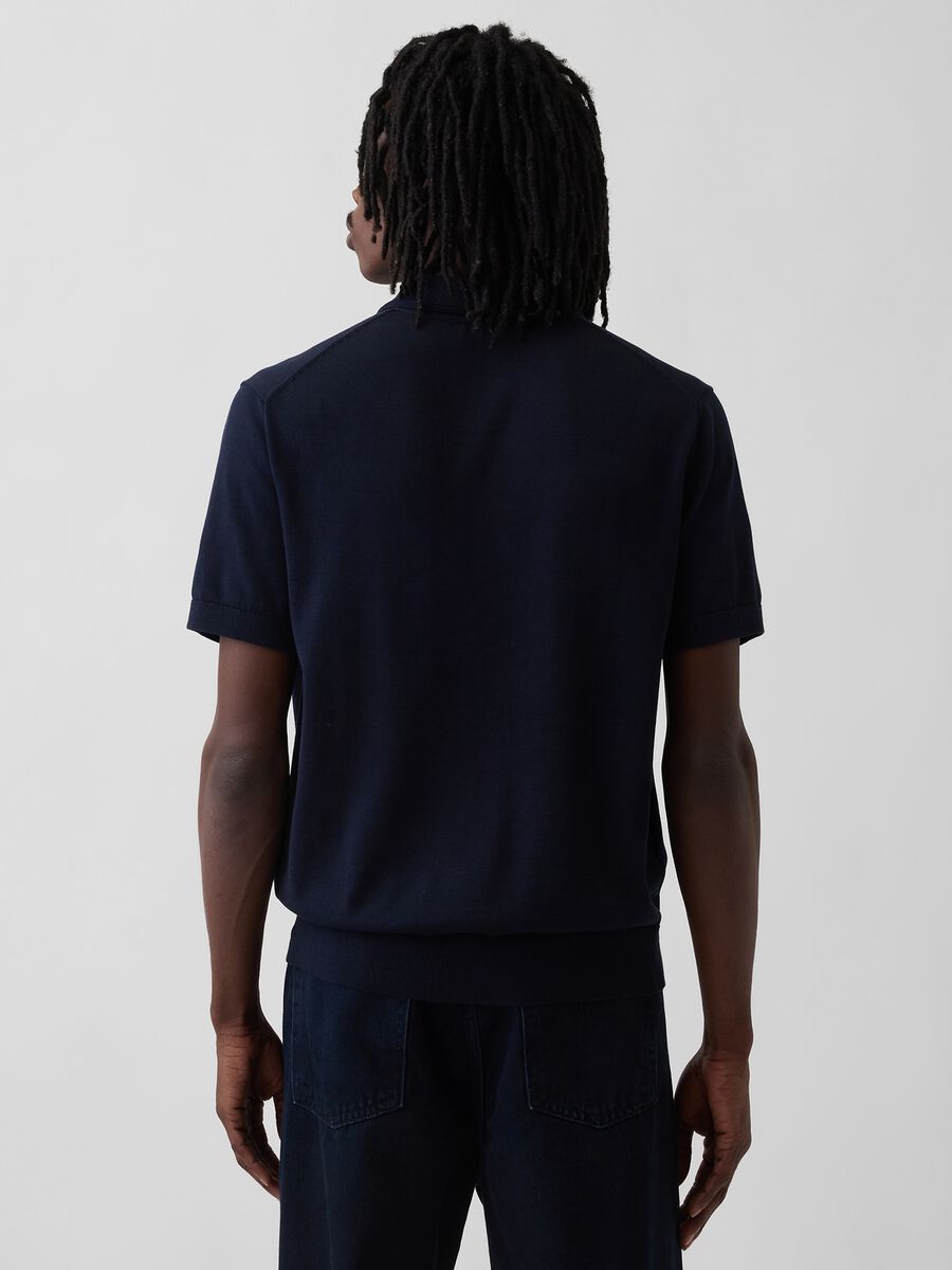 Pure cotton short-sleeve polo shirt_1