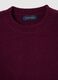 Red regular fit pullover with round neckline_1