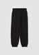 Pantaloni jogger neri in puro cotone_2