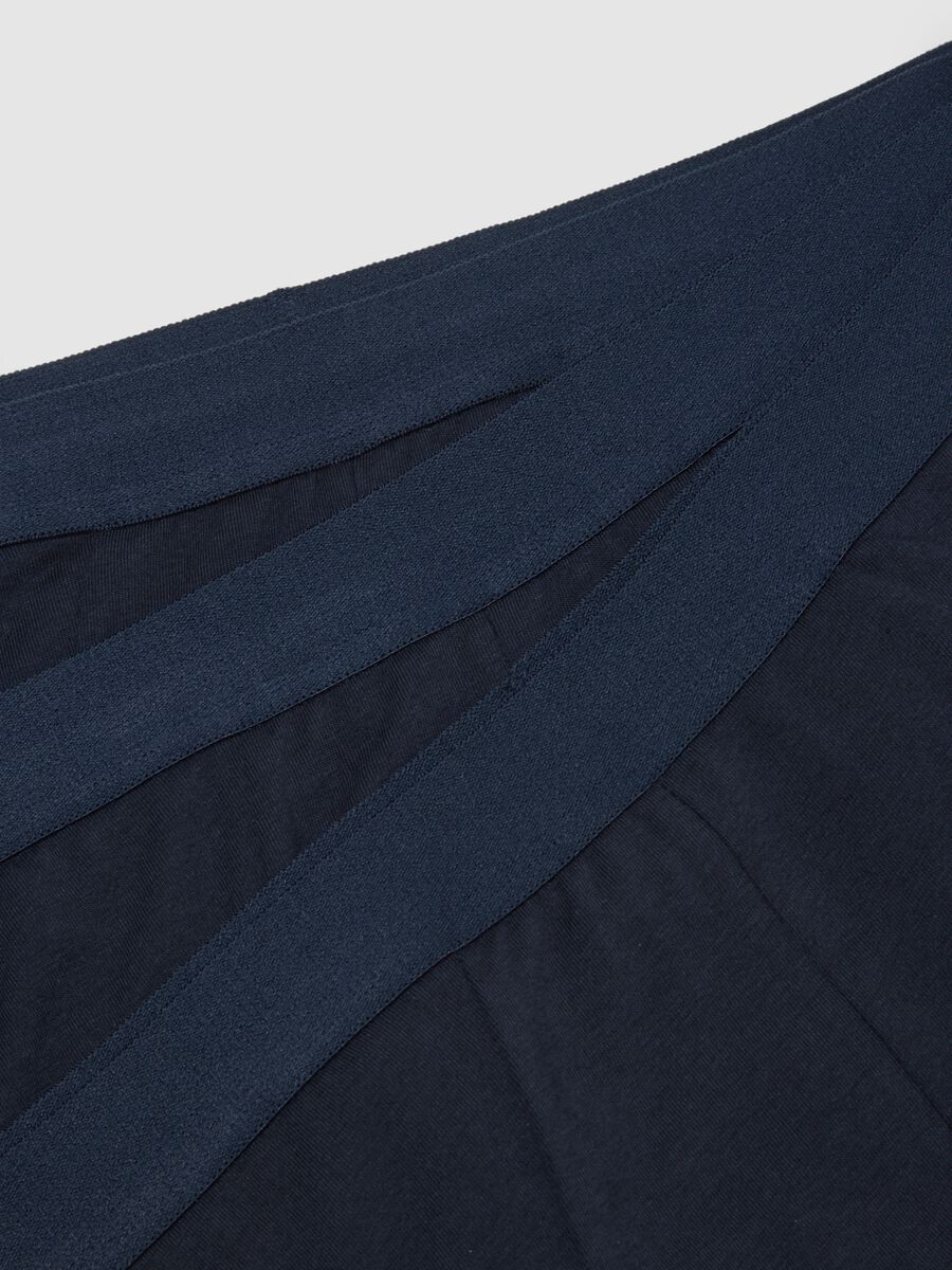 Blue stretch cotton regular fit three-pack briefs_1