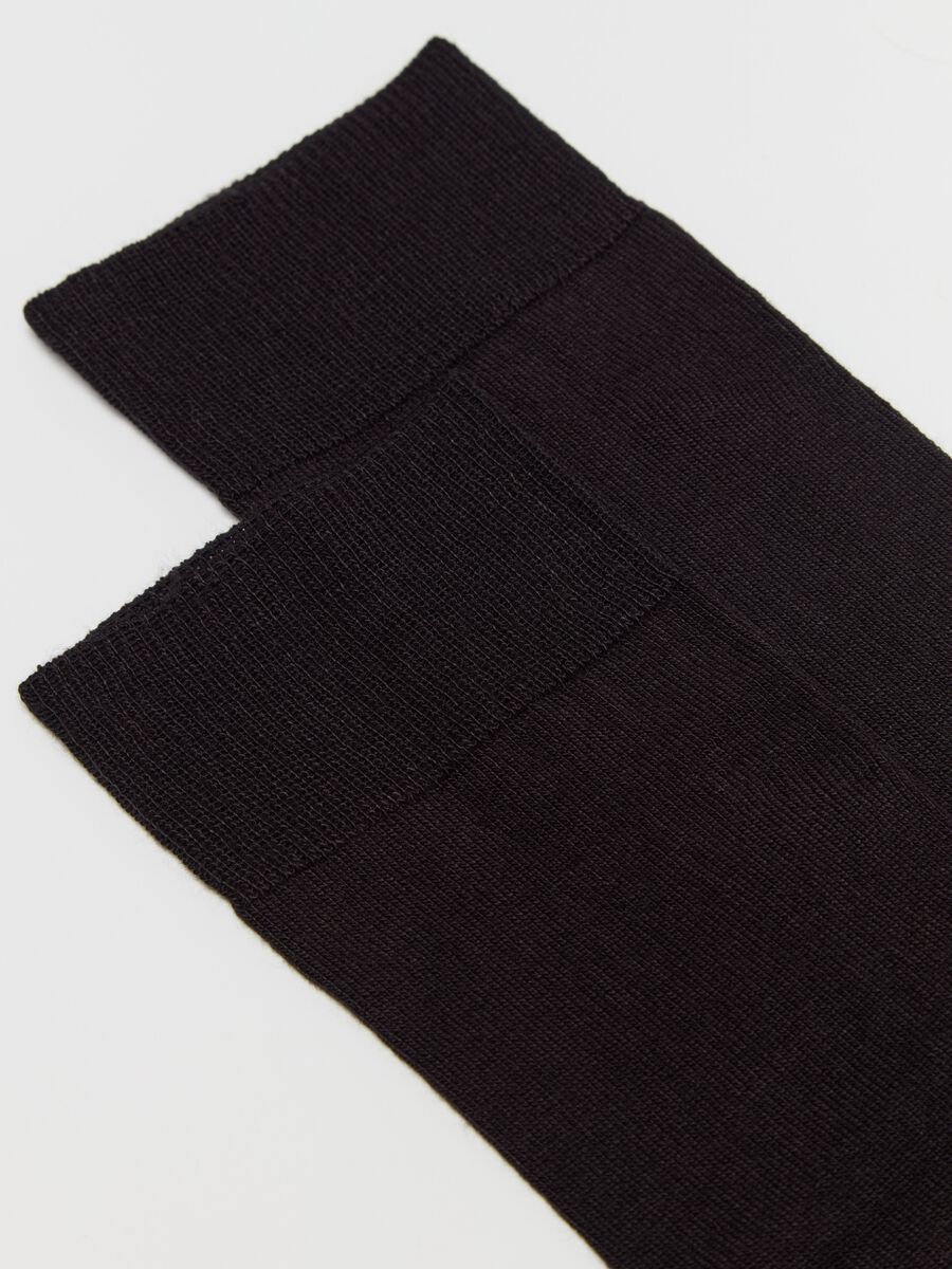 Two-pair pack long socks in bamboo viscose_1