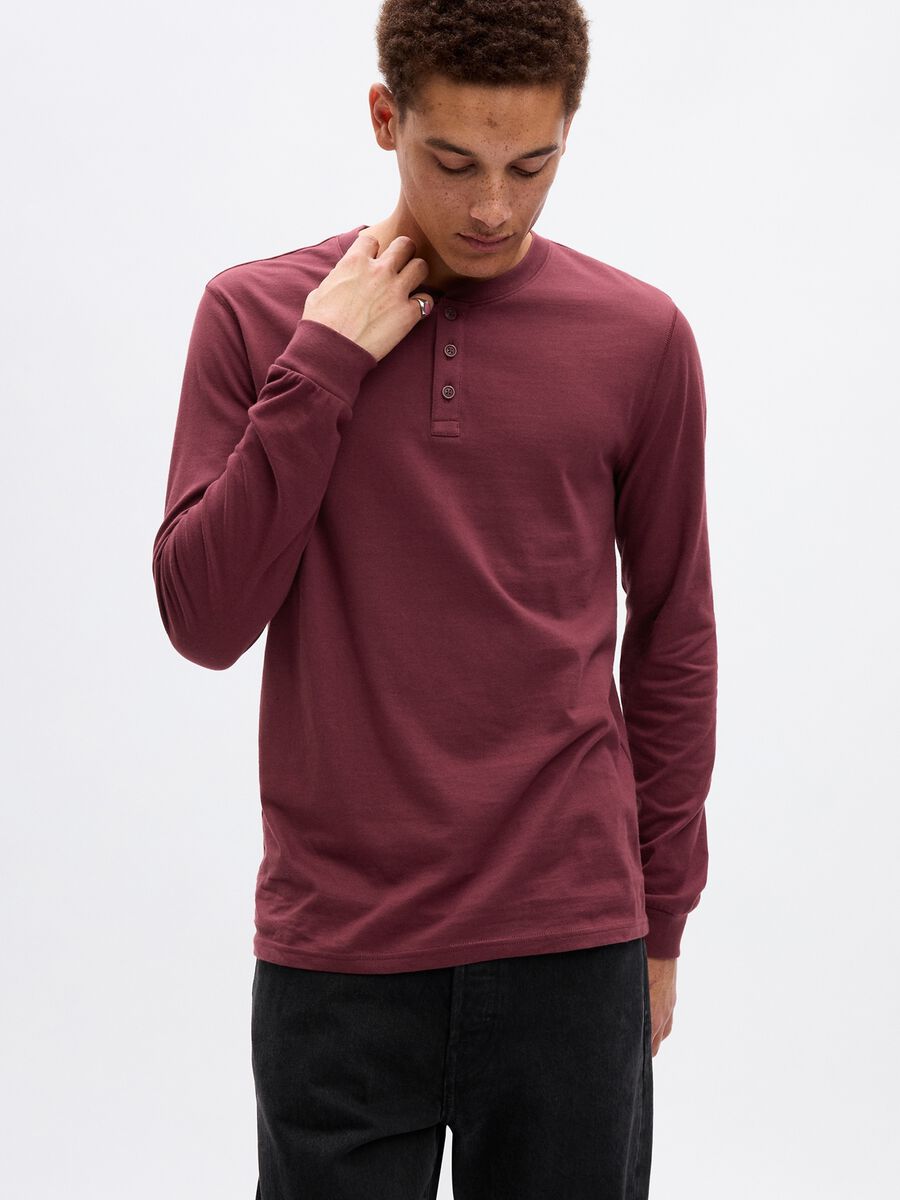 T-shirt in jersey a maniche lunghe_0