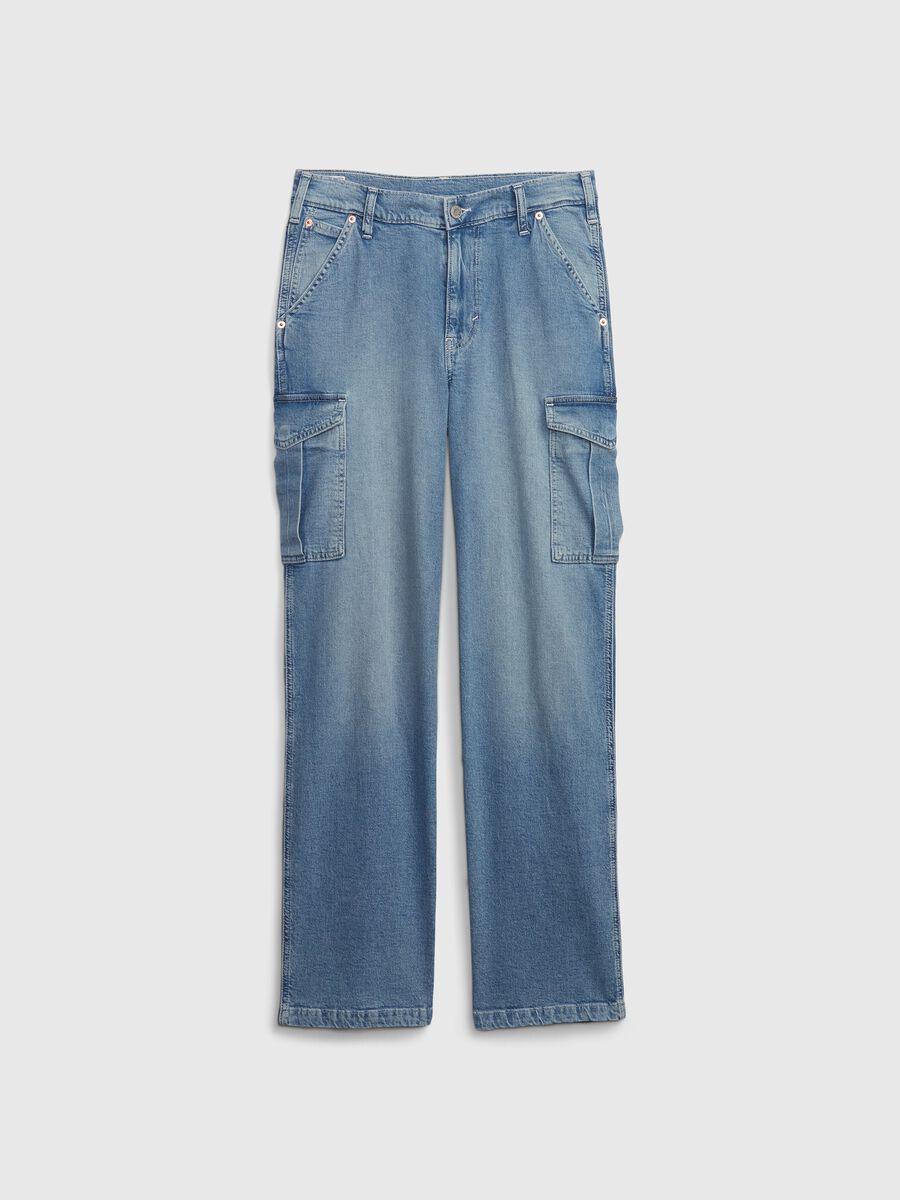 Loose-fit cargo jeans with mid-rise waist_5