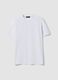 T-shirt bianca in misto cotone piquet elasticizzato regular fit Easy Dry_0