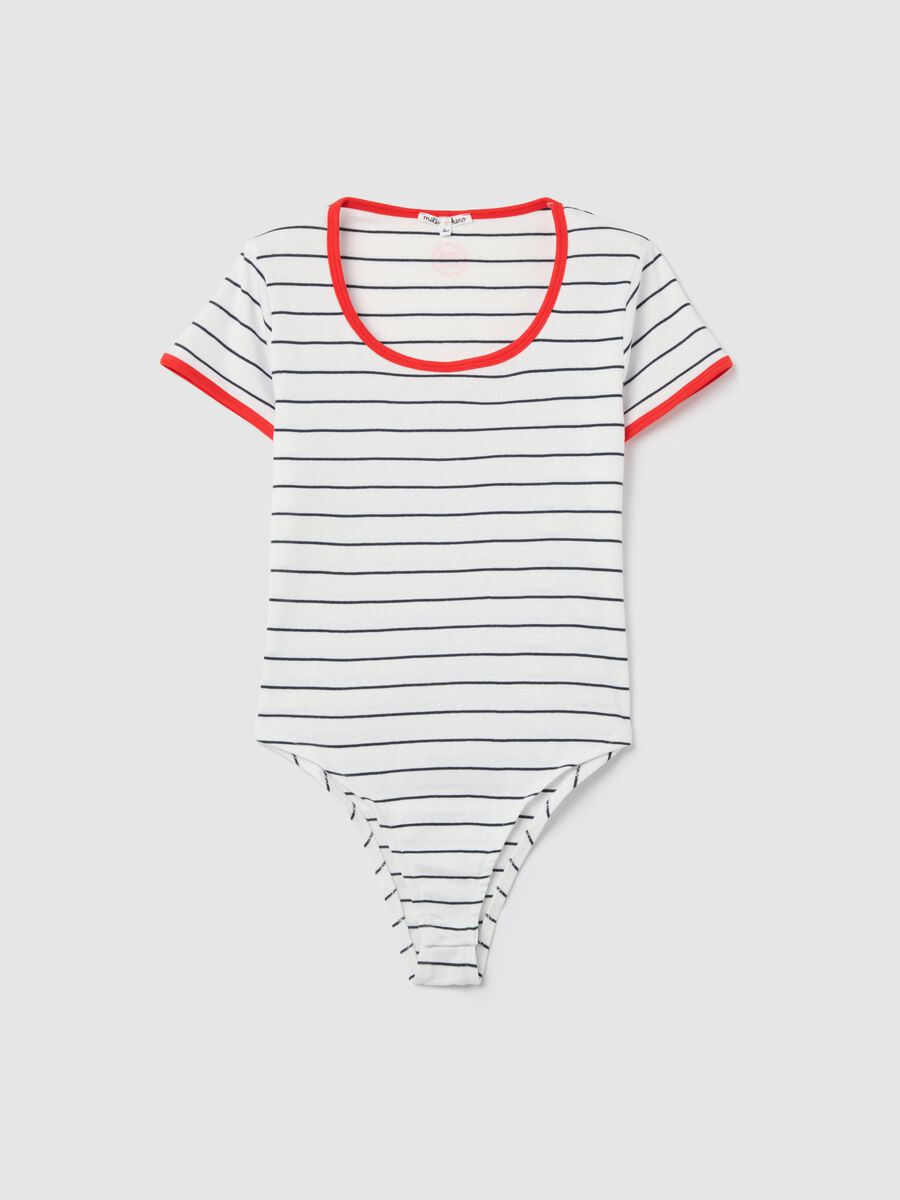 Short-sleeved white bodysuit_4