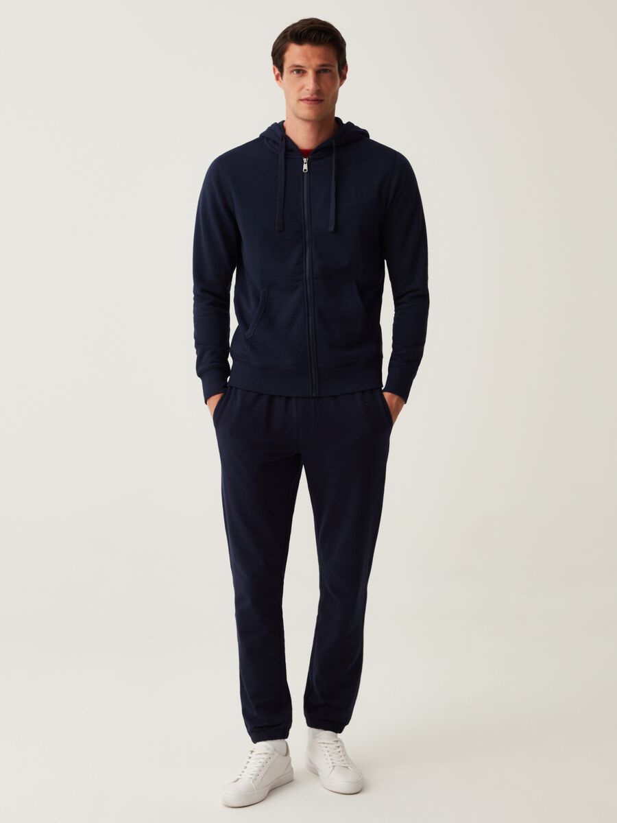 Joggers straight fit in French Terry_0