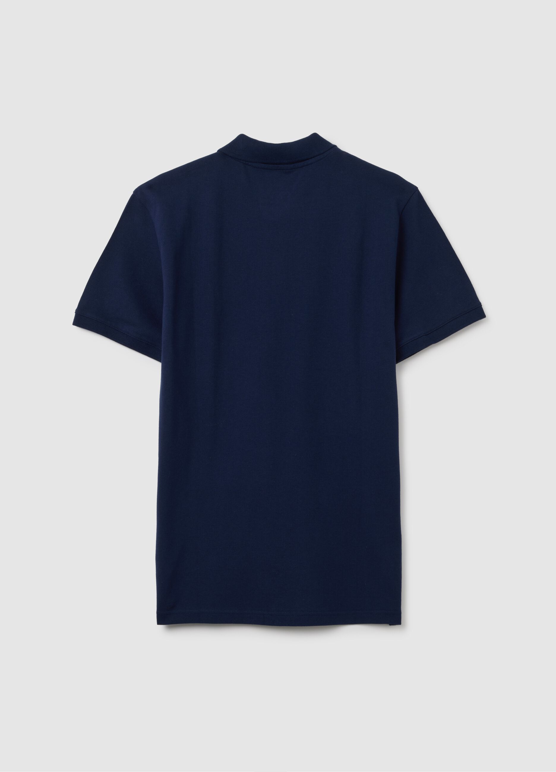 Polo in piquet con ricamo logo