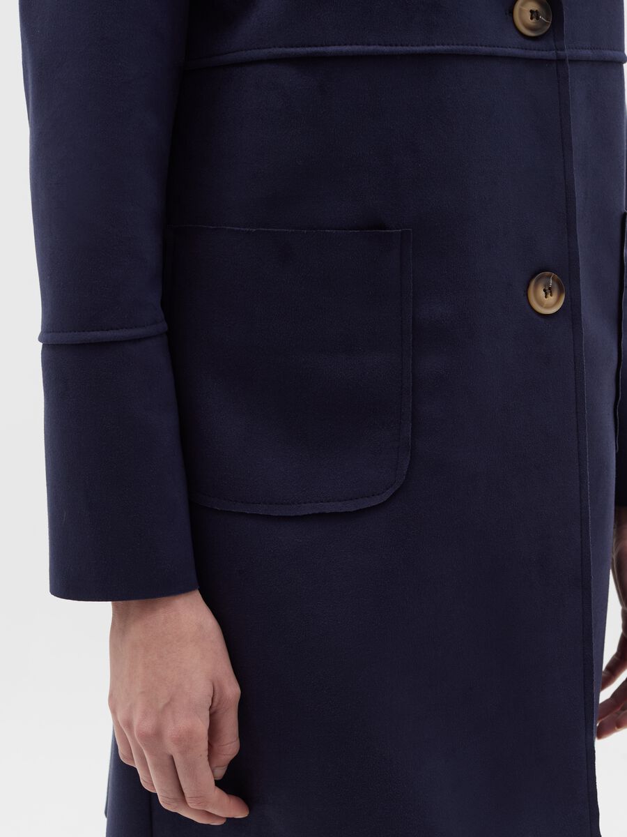 Long suede jacket with buttons_2