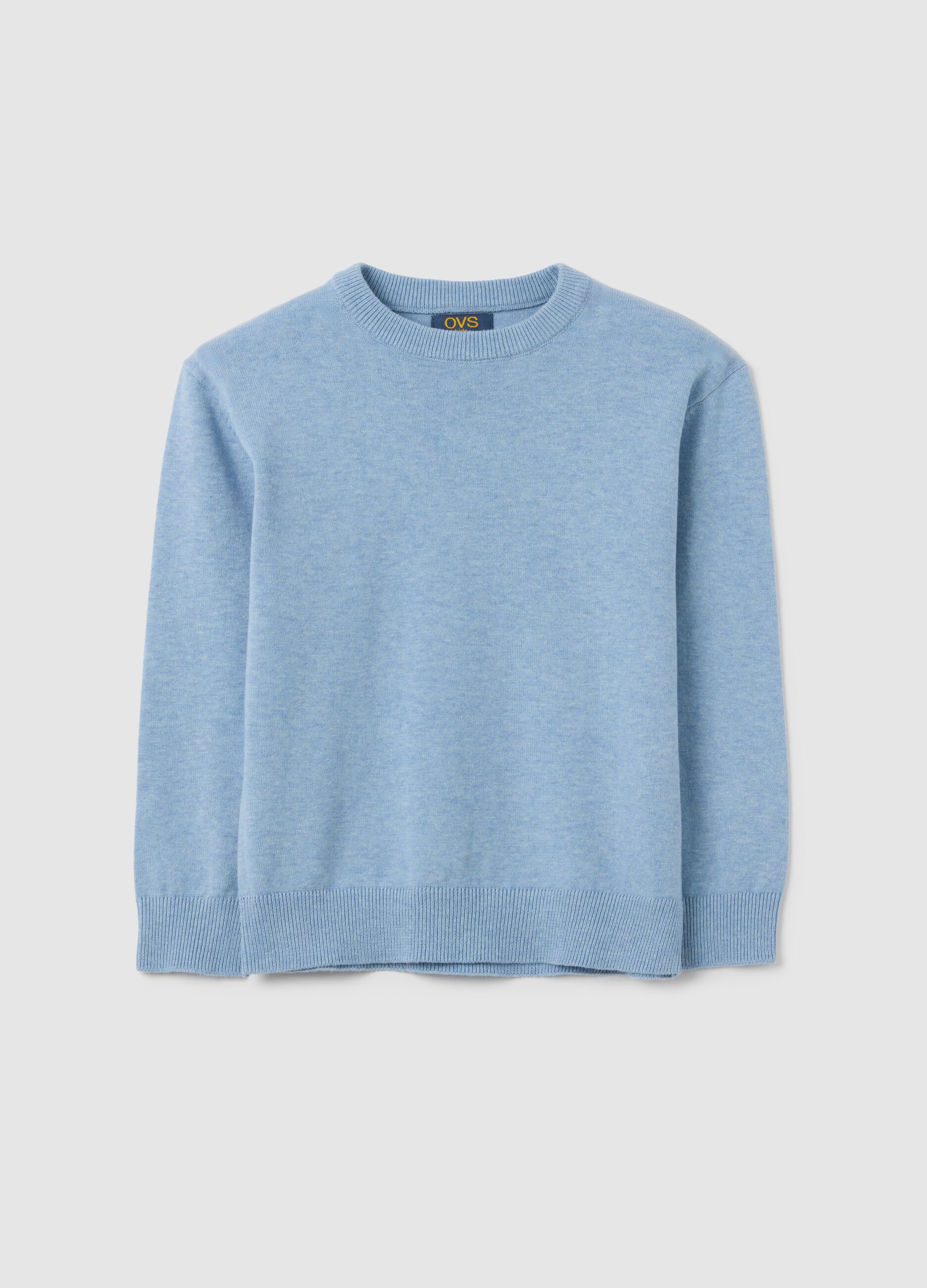 Boy's Blue Cotton Jumper Regular Fit