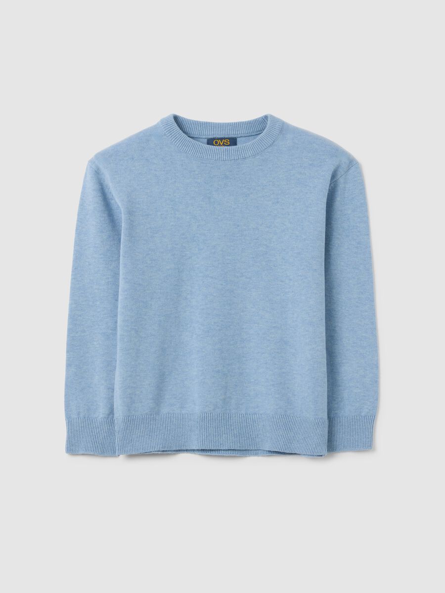 Boy's Blue Cotton Jumper Regular Fit_0